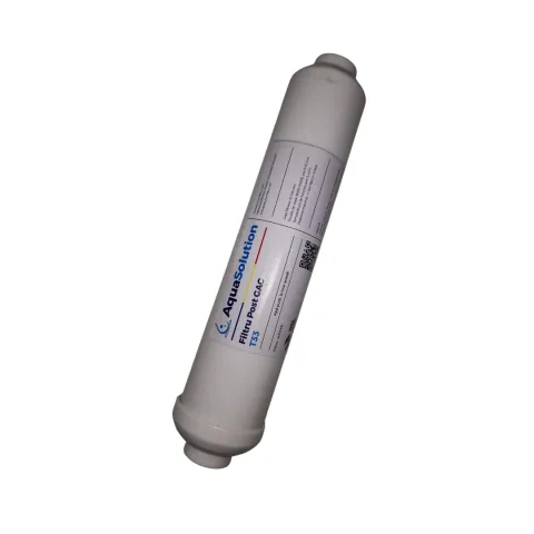 Filtru T33-Osmoză – Filtru post-carbon pentru osmoză inversă, utilizat pentru finisarea gustului apei potabile.