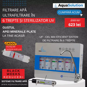 Filtru de apă - Stație filtrare UF 6 trepte și sterilizator UV 6W – AquaSolution UF-ProLine UV